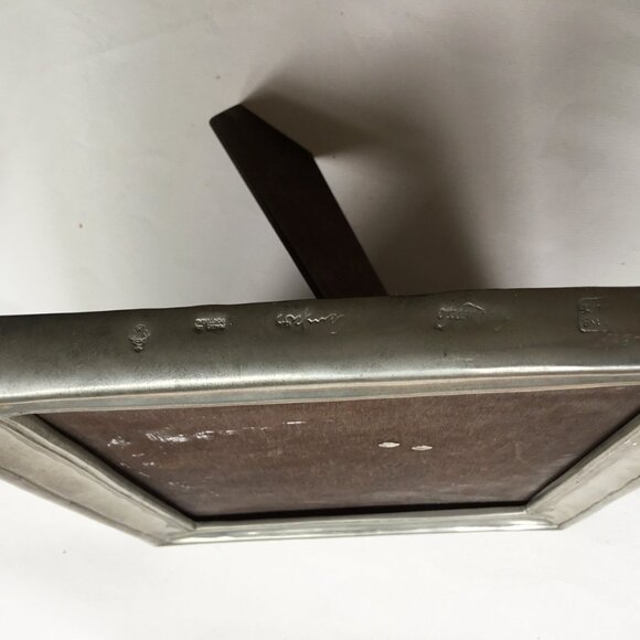 De Campos De Quevedo Portugal Pewter Wooden Photo Picture Art Frame - Picture 13 of 13